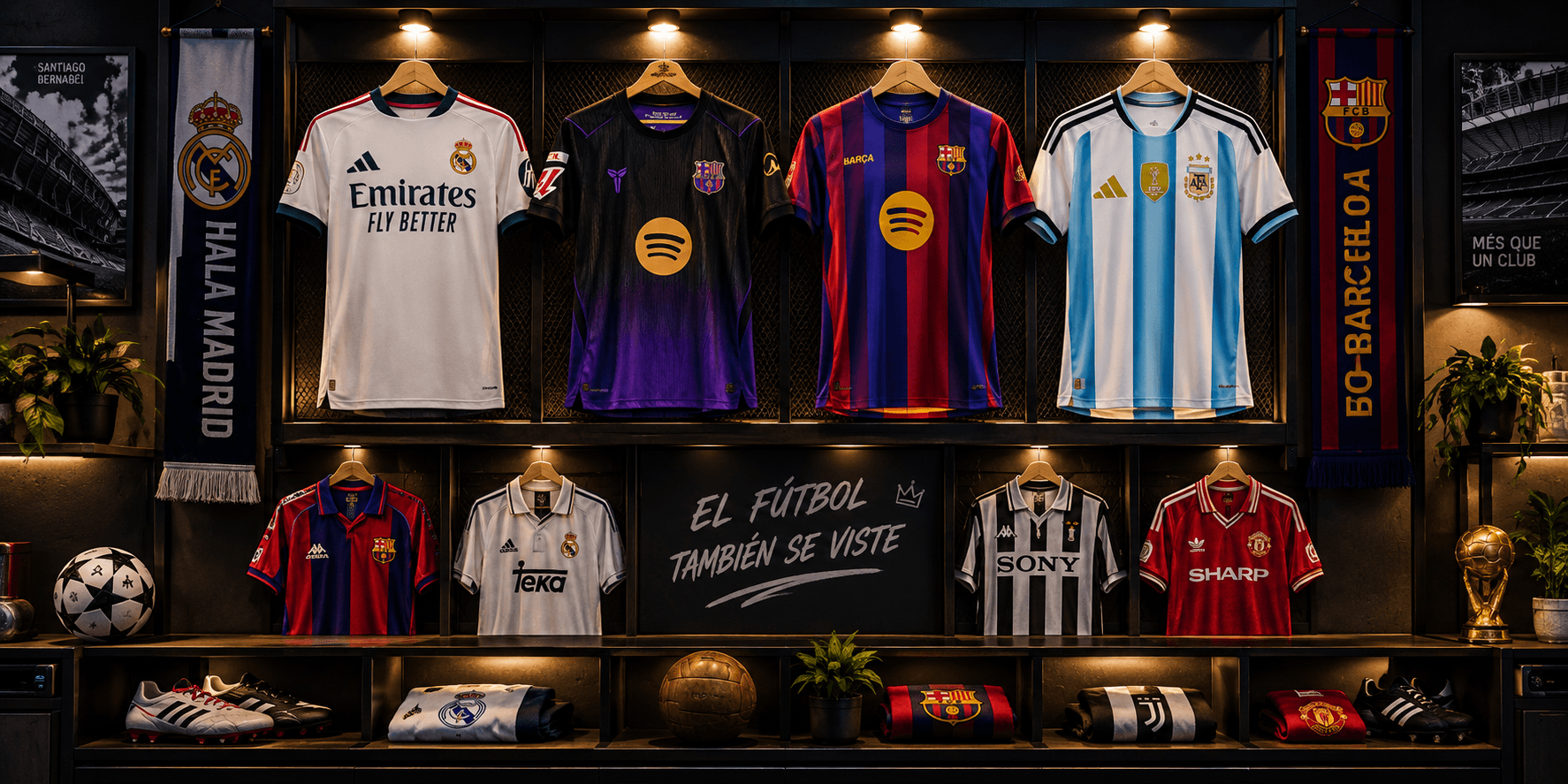 Colección de camisetas de fútbol